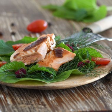 salade saumon vinaigrette cafe